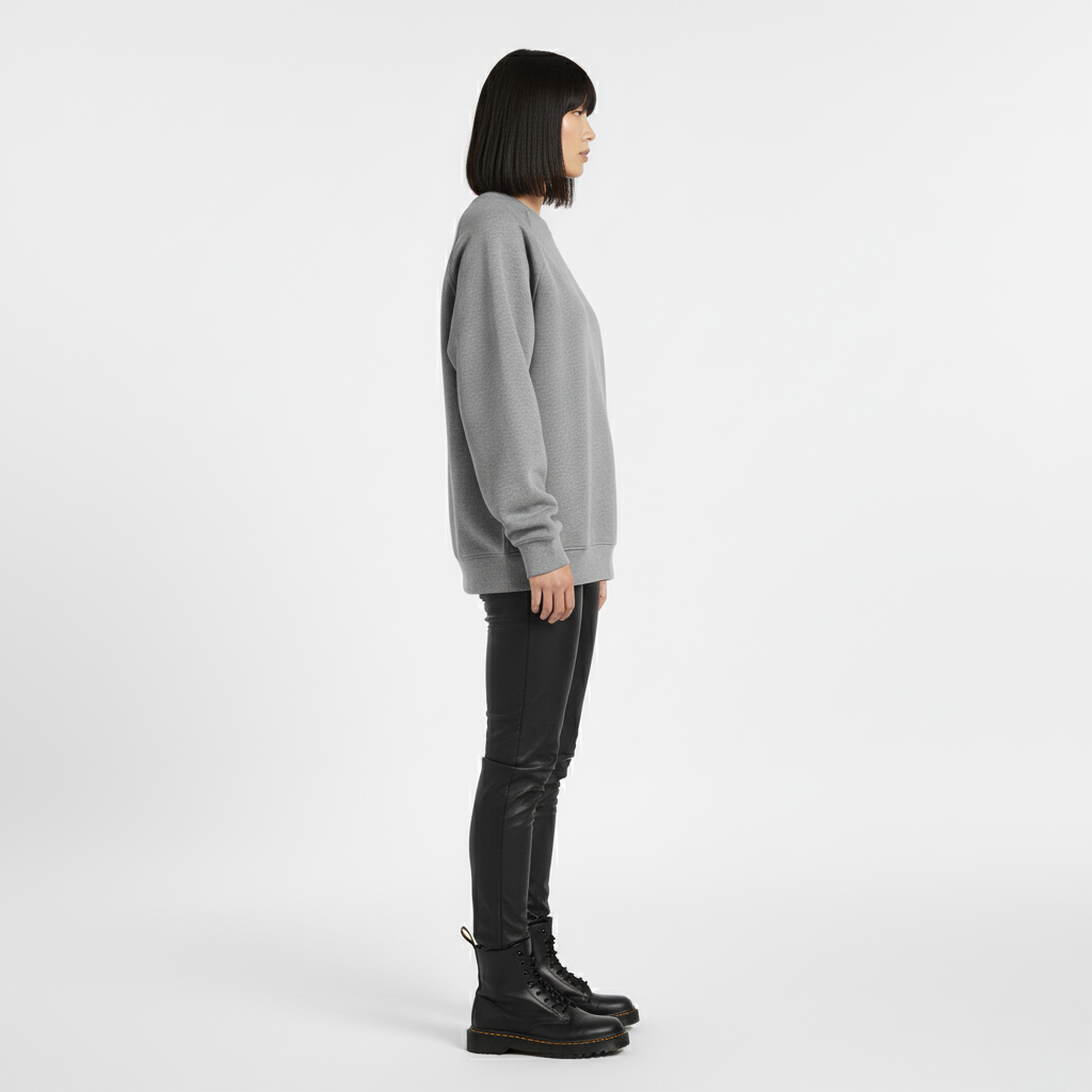 Grå Oversized Sweatshirt