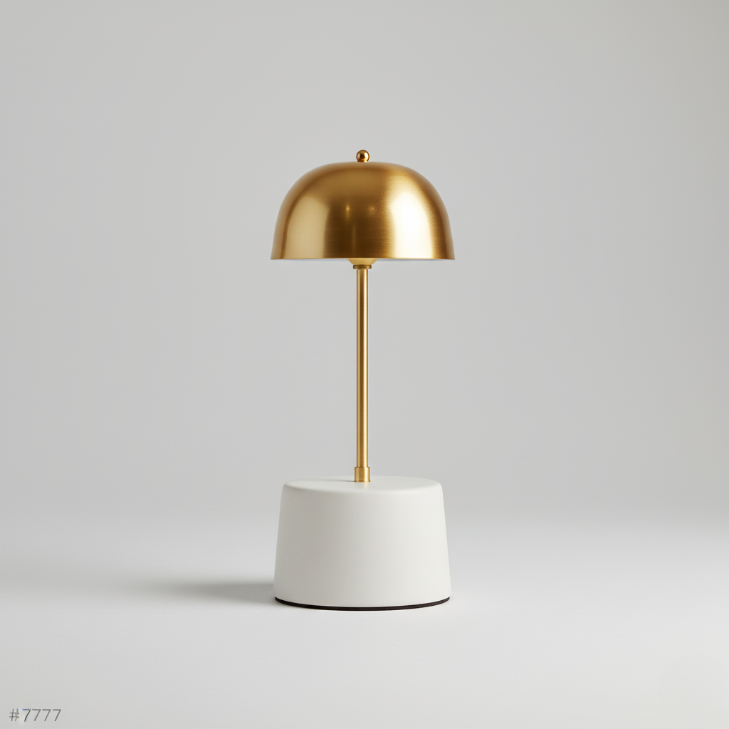 Guldkuppel Bordlampe