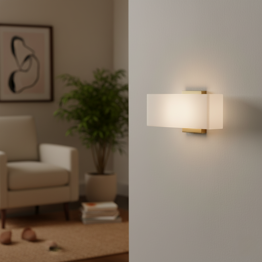 Moderne Rektangulær Væglampe