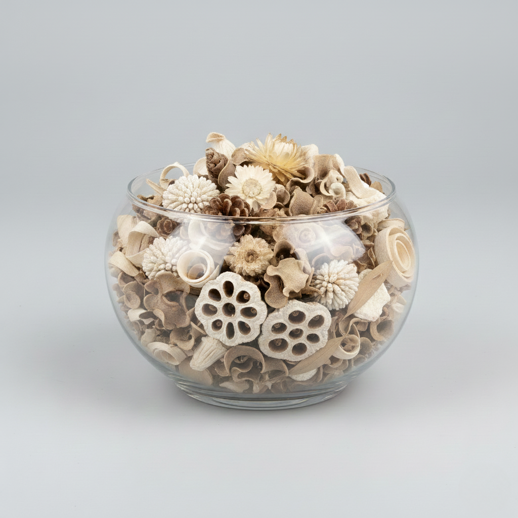 Neutral Botanisk Potpourri Glas­skål