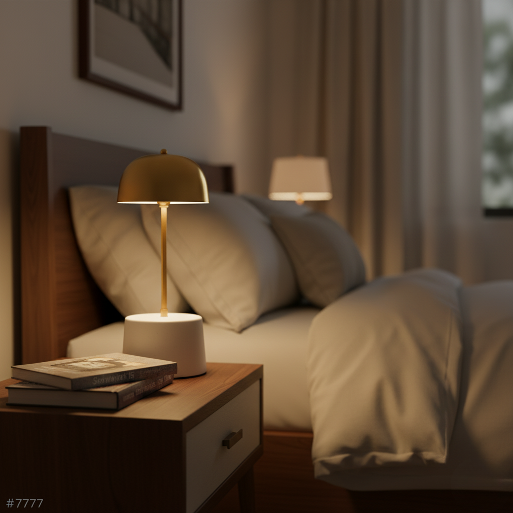 Guldkuppel Bordlampe